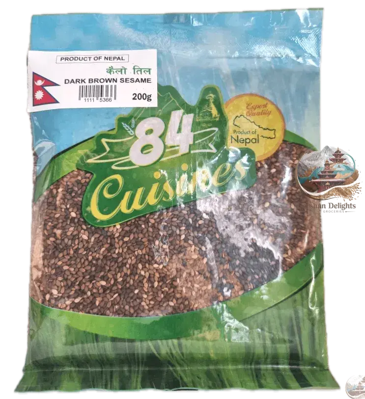 Dark brown sesame seeds 200g (kalo til)