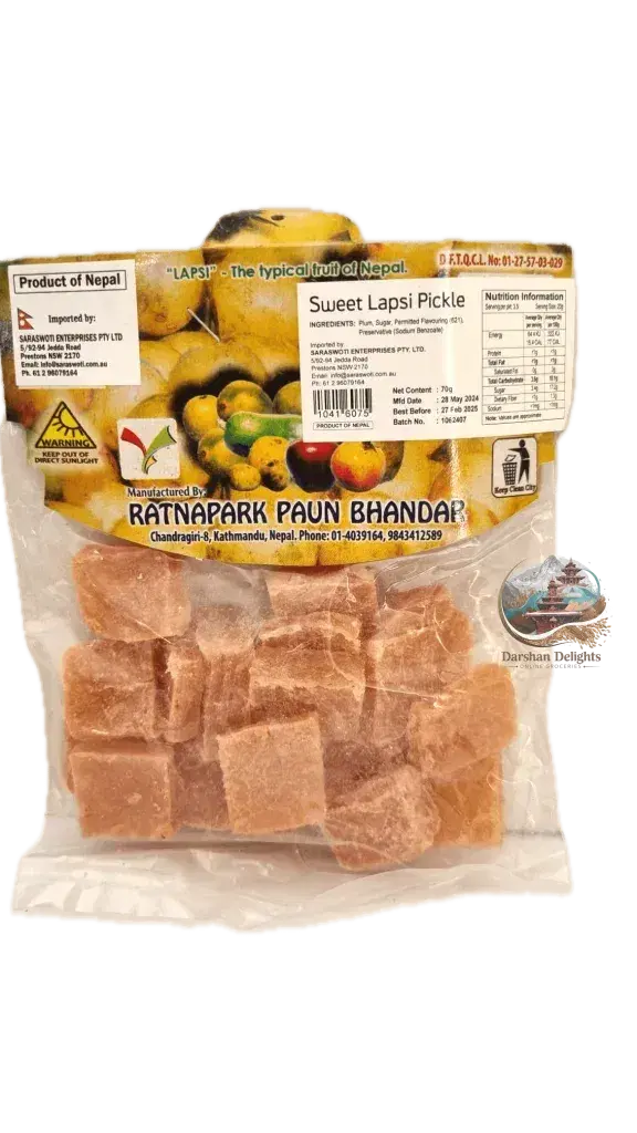Ratnapark paun bhandar sweet lapsi pickle 70gm