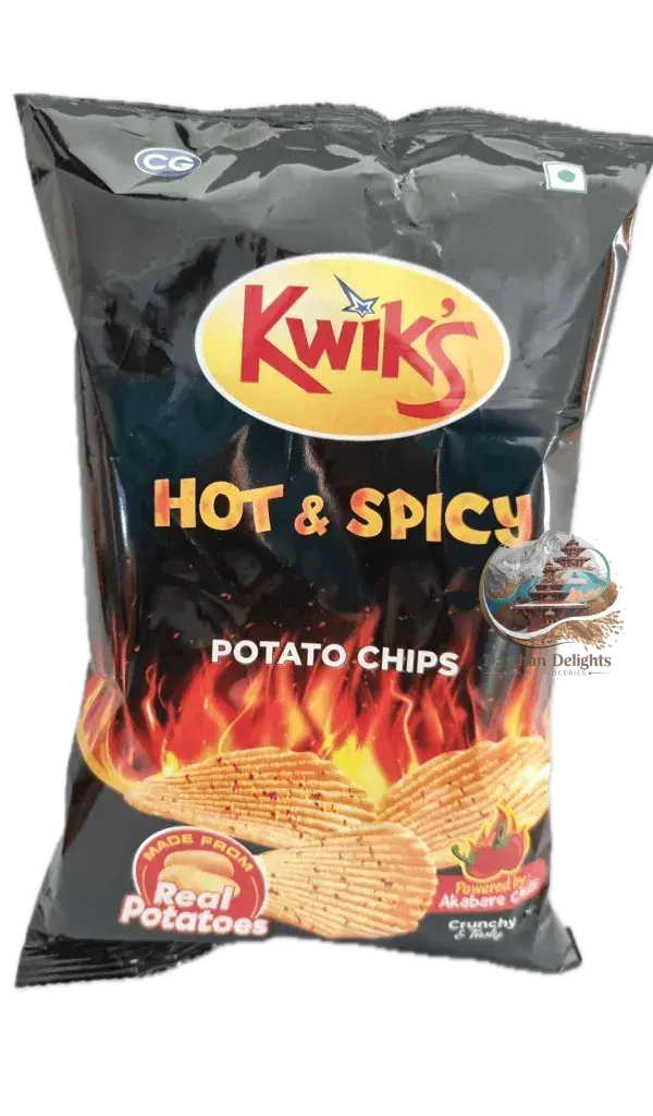 Hot and spicy potato chips 60gm
