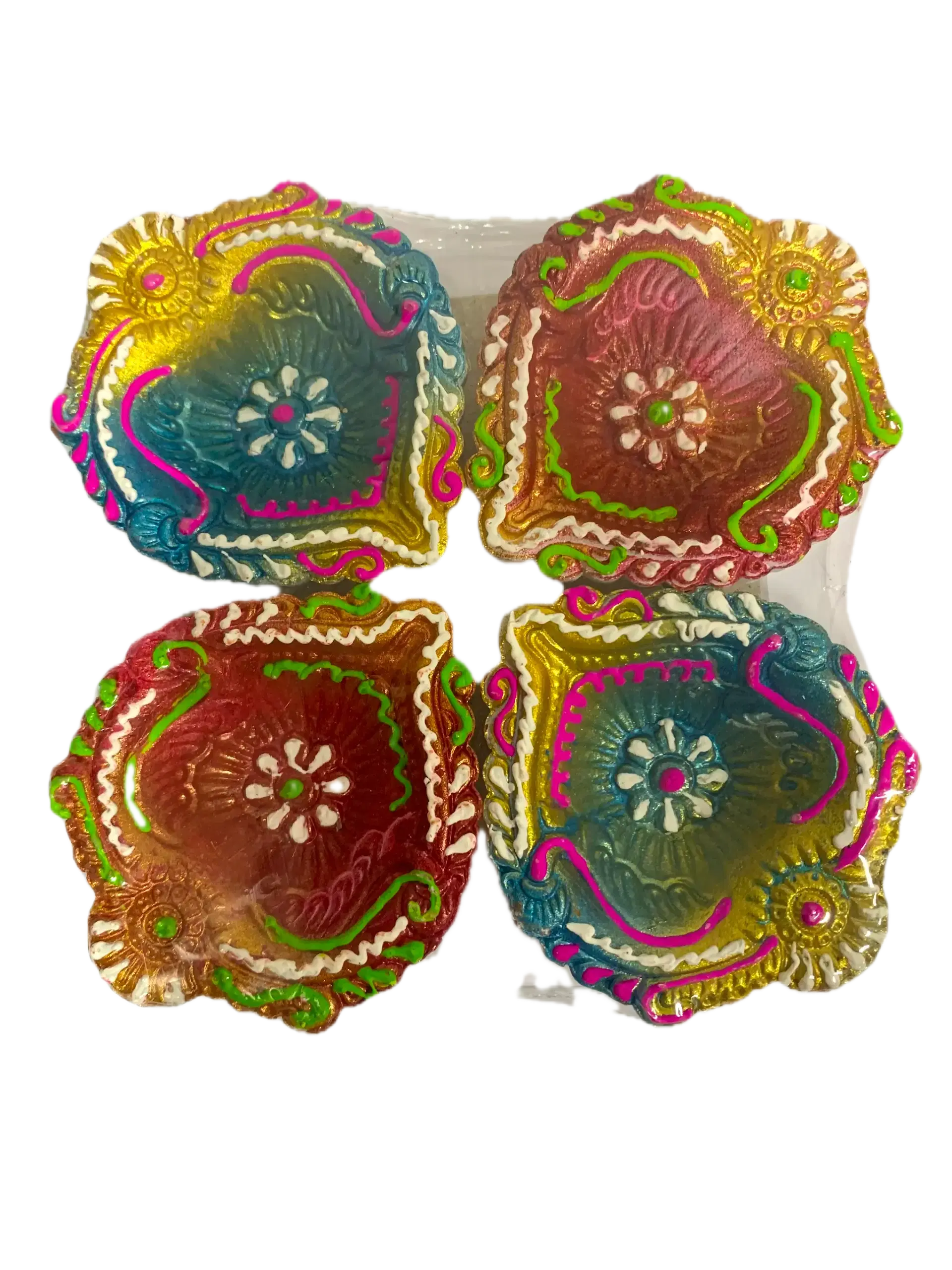 Diya decorative fancy 4 pcs set
