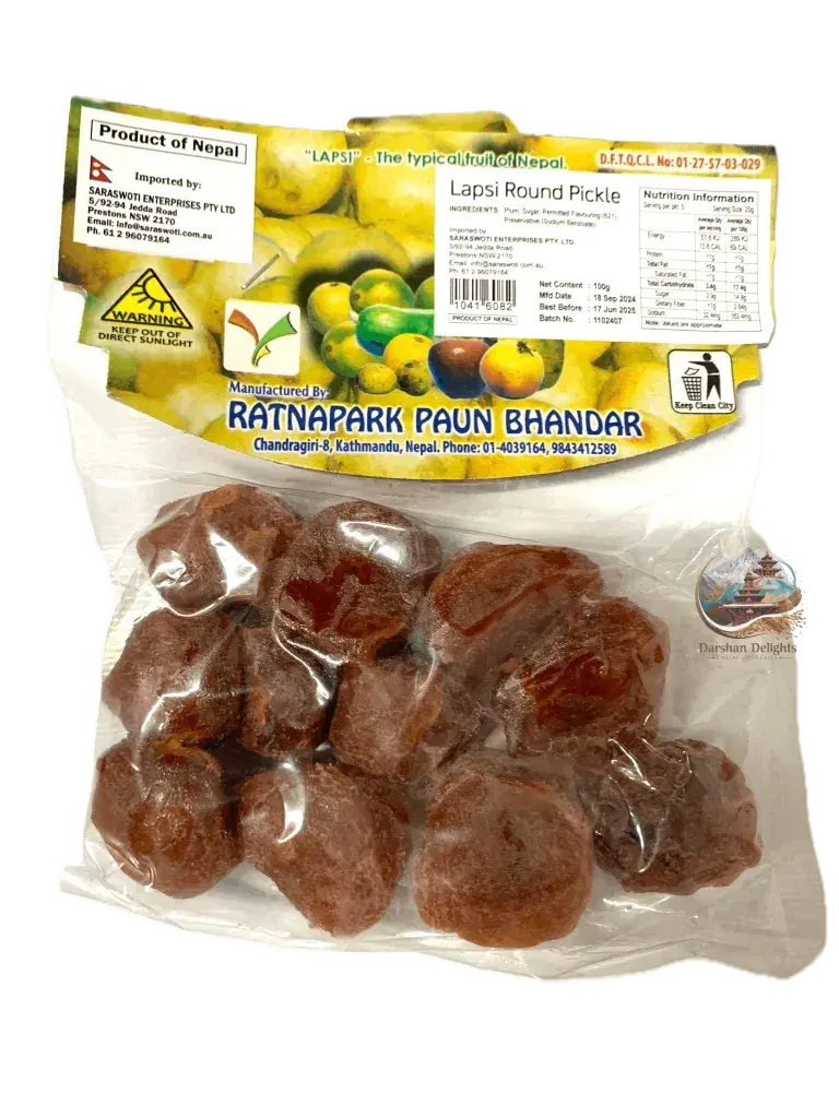 Ratnapark paun bhandar lapsi round pickle 100gm