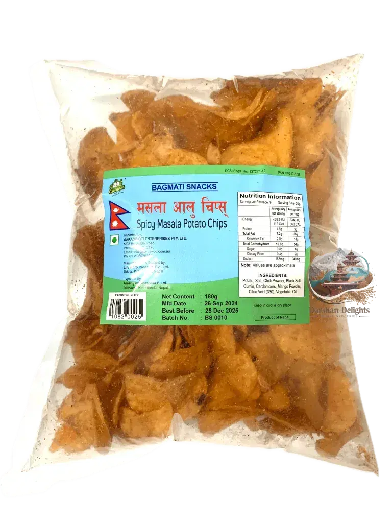 Bagmati spicy masala potato chips 180g