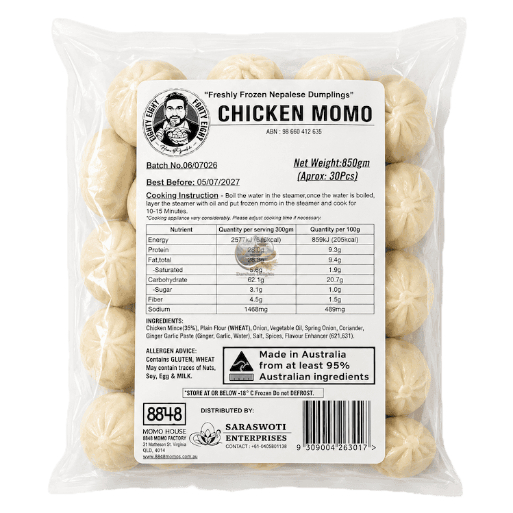 8848 chicken momo 30pk