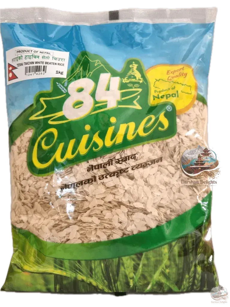 terai taichin white beaten rice 1kg chiura