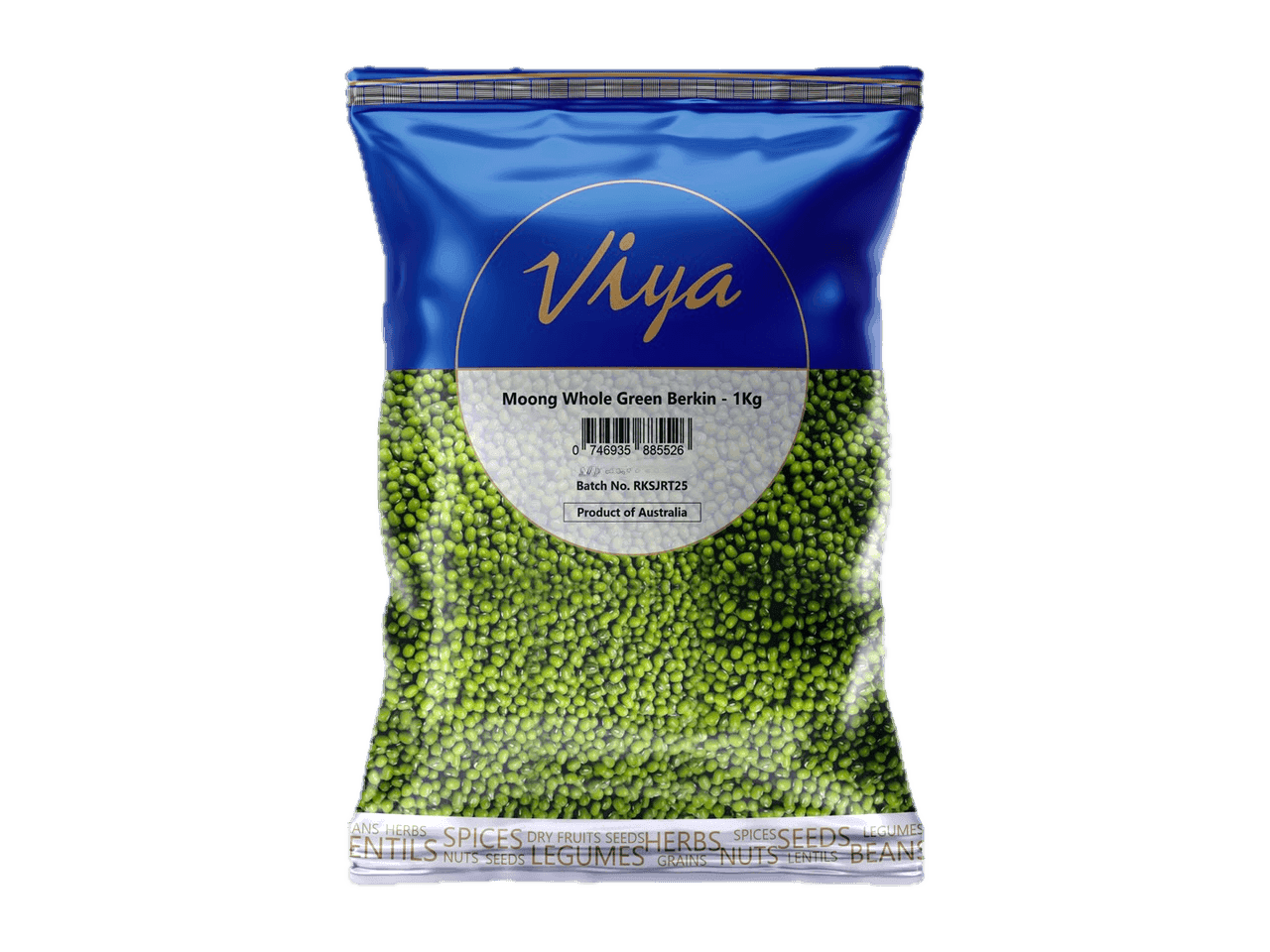moong whole green (berkin) 1 kg
